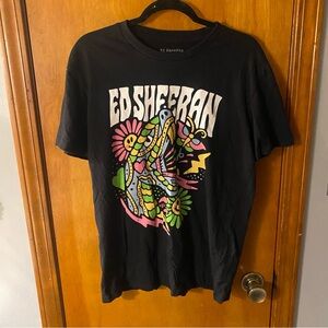 Ed Sheeran Black 100% cotton Graphic Tee